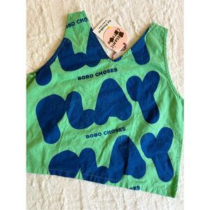 Bobo Choses Green Top Size 10-11 NWT